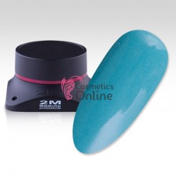 Gel UV 2M Beauty - color NF 42 ALBASTRU TURCOAZ cu sclipici fin, 5 g, fara fixare